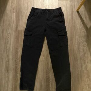 Black american eagle cargo jeans size 6